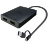 i-tec USB-A/USB-C Dual 4K HDMI Video Adapter