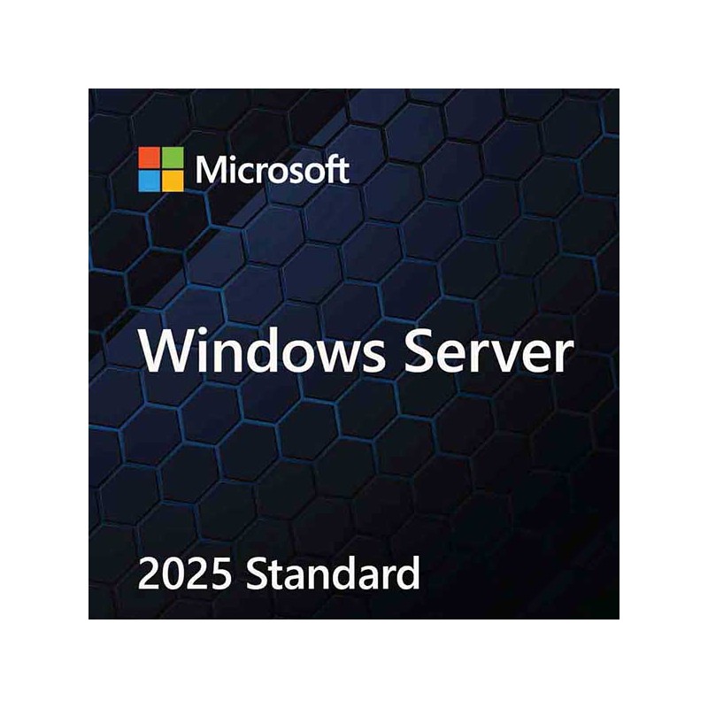 Win Svr Std 2025 64Bit ENG 1pk OEM DVD 24 Core