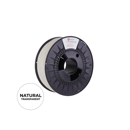 C-TECH Filament PREMIUM LINE TPU 90A flexibilní natural 1,75mm