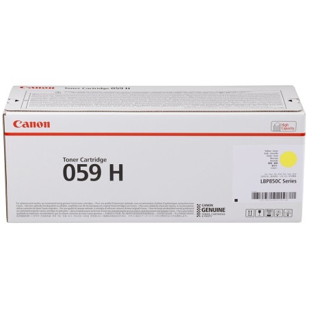 Canon originální toner 059 H Y, 3624C001, yellow, 13500str., high capacity