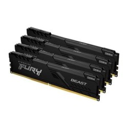 Kingston FURY Beast/DDR4/128GB/3600MHz/CL18/4x32GB/Black