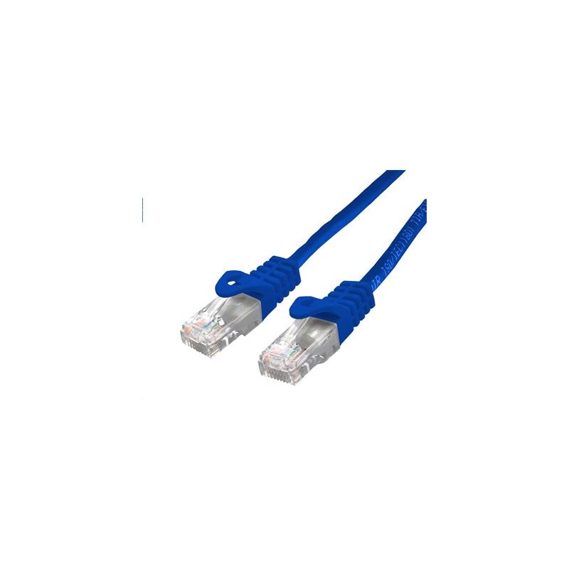 Kabel C-TECH patchcord Cat6, UTP, modrý, 3m