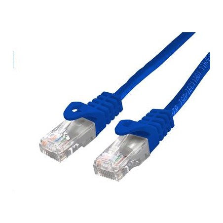 Kabel C-TECH patchcord Cat6, UTP, modrý, 3m