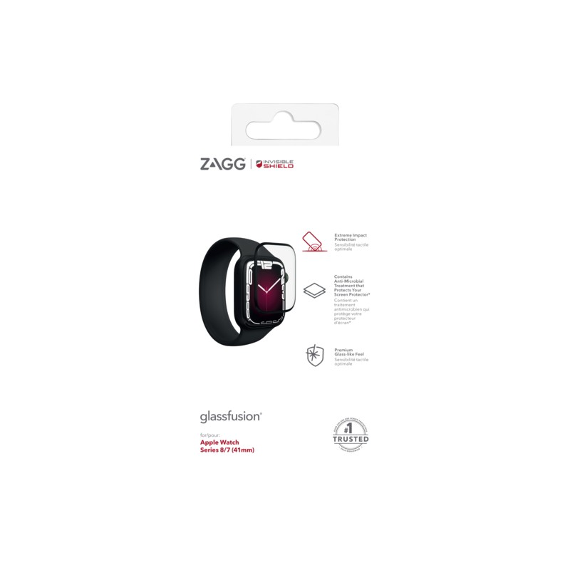 ZAGG Invisible Shield Fusion + hybridní sklo Apple Watch 7/8 (41mm)
