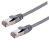 C-TECH kabel patchcord Cat6a, S/FTP, šedý, 10m