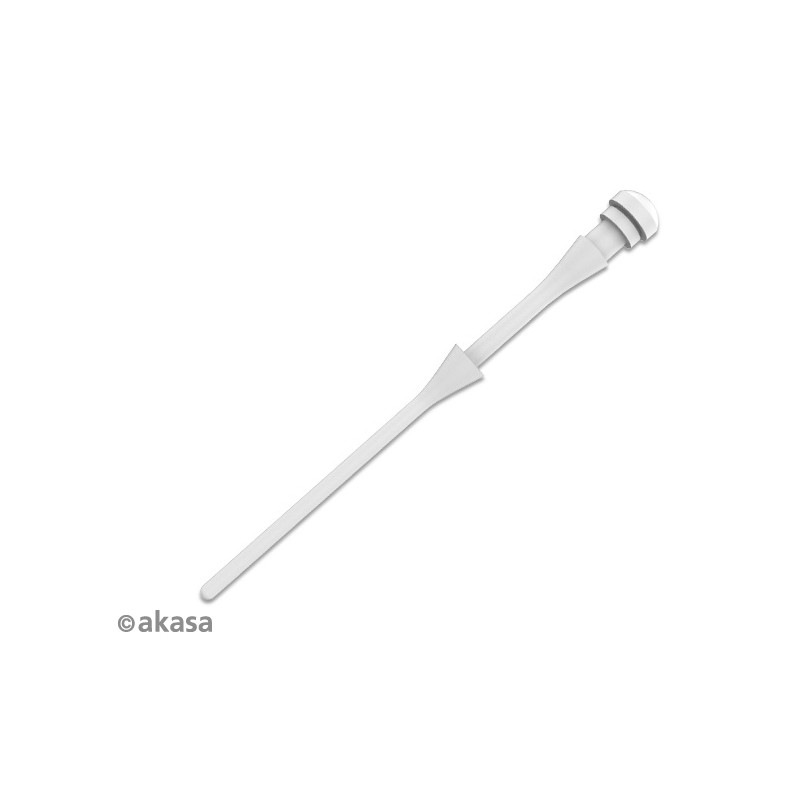 Akasa protivibrační spony na ventilátory (20ks) bílé