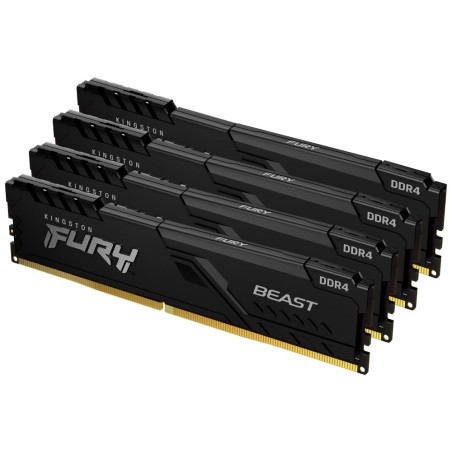 Kingston FURY Beast/DDR4/64GB/3200MHz/CL16/4x16GB/Black