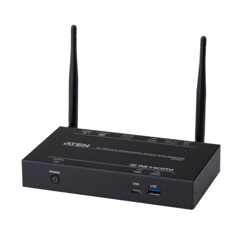 ATEN 4K Bezdrátový prezentační přepínač, QuadView