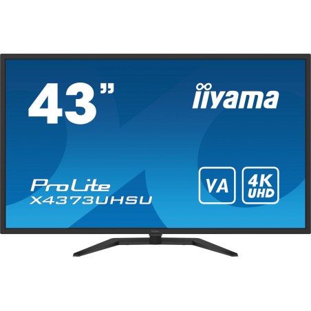 iiyama ProLite/X4373UHSU-B1/42,5"/VA/4K UHD/60Hz/3ms/Black/3R