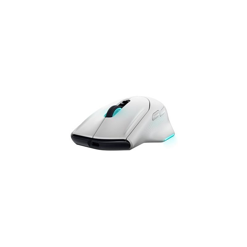 Dell Alienware 620M/Herní/Optická/Pro praváky/26 000 DPI/Drátová+bezdrátová/Bílá
