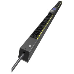 Eaton G4 Rack PDU měřené, 0U, 22,5U, vstup C20, 3m kabel, 1ph, 3,7kW, 16A, 200-240V, 24 zásuvek (12)C13, (12)C39