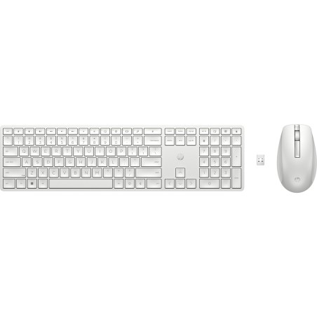HP 650 Bezdrátová klávesnice a myš - bílá CZ/SK