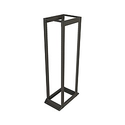 Rám 19" 45U 600x1000 černý nosnost 1200kg, VR-45-B