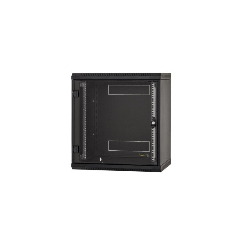 TRITON 19" jednodílný rozvaděč 9U/600mm, odnímatelné boční kryty, perforované dveře, černý