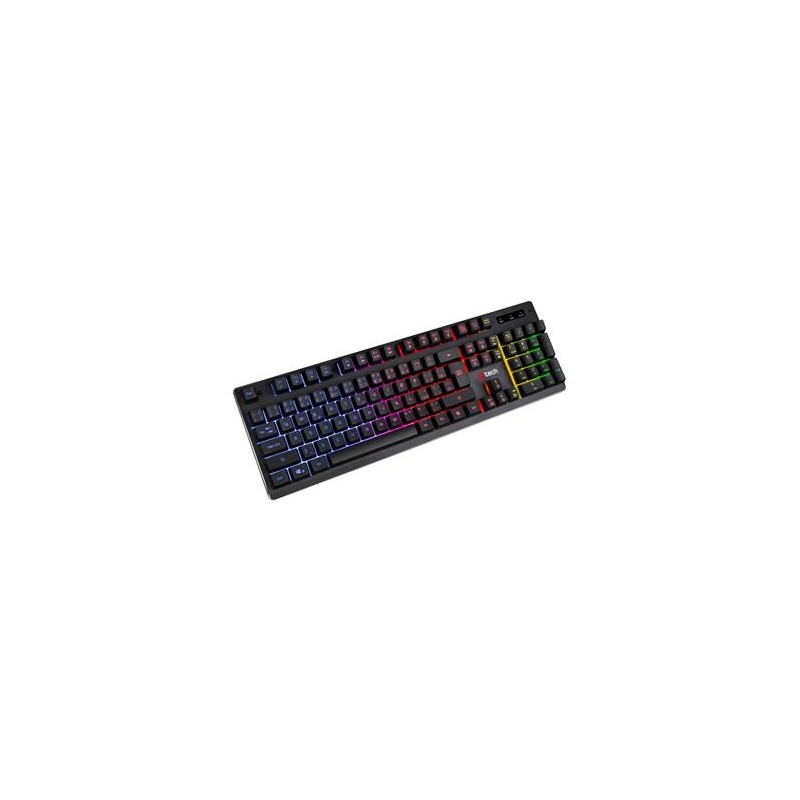 C-TECH klávesnice herní polomechanická Iris (GKB-08), casual gaming, CZ/SK, duhové podsvícení, USB