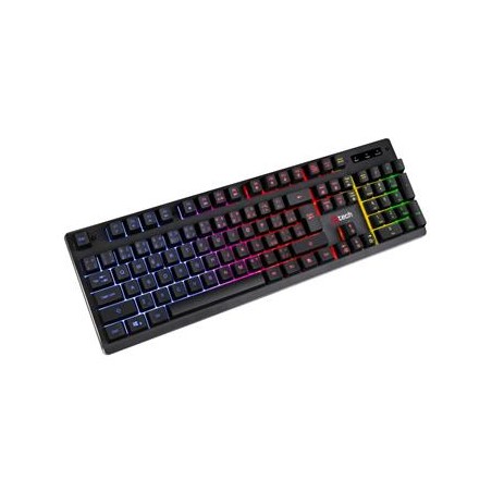 C-TECH klávesnice herní polomechanická Iris (GKB-08), casual gaming, CZ/SK, duhové podsvícení, USB