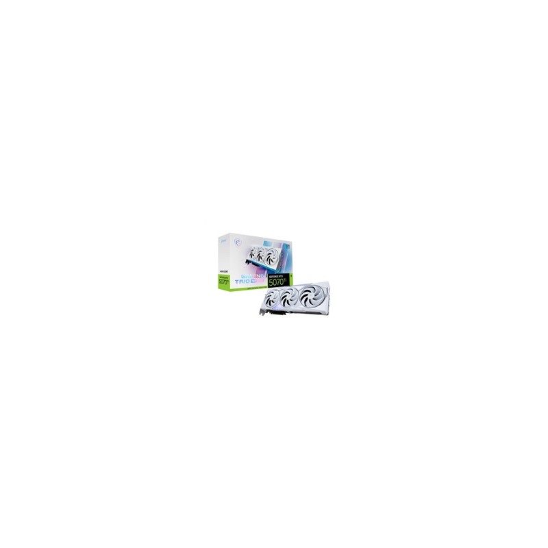 MSI VGA NVIDIA GeForce RTX 5070 Ti 16G GAMING TRIO OC WHITE, RTX 5070 Ti, 16GB GDDR7, 3xDP, 1xHDMI