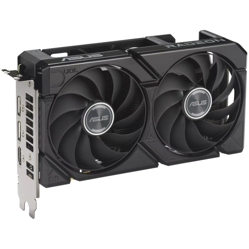 ASUS VGA AMD Radeon RX 9060 XT DUAL 16GB, RX 9060 XT, 16GB GDDR6, 2xDP, 1xHDMI