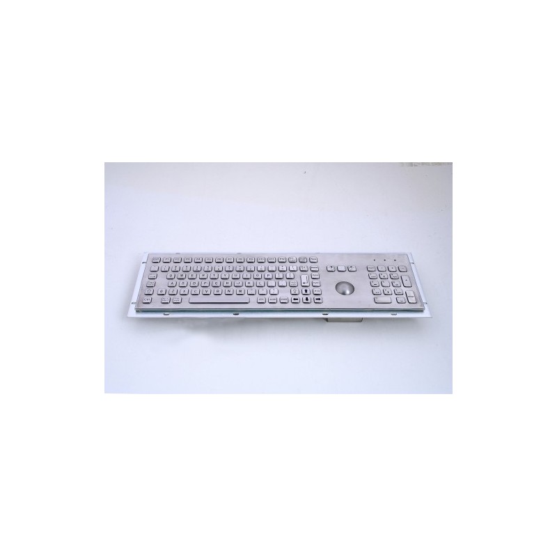 KB005K – Průmyslová nerezová klávesnice s trackballem do zástavby, CZ, USB, IP65