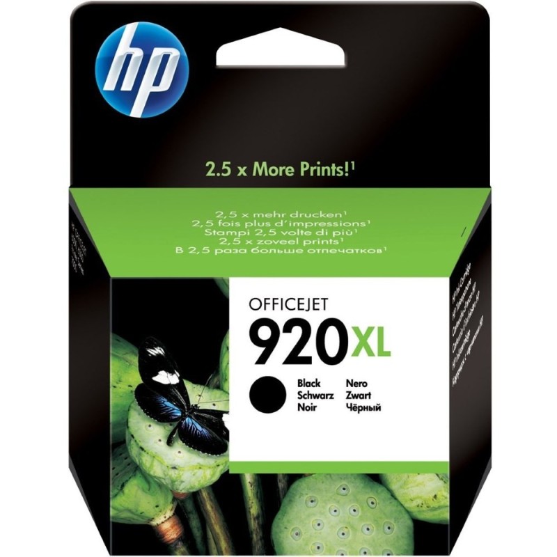 HP 920 XL - černá inkoustová kazeta, CD975AE