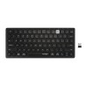 Kensington duální kompaktní klávesnice pro více zařízení/Bezdrátová USB + Bluetooth/UK layout/Černá