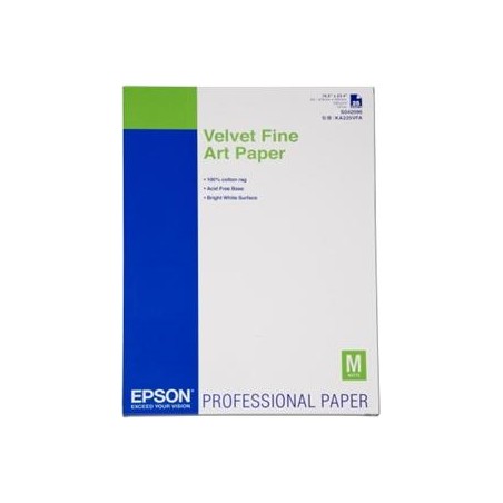 Velvet Fine Art Paper, DIN A2, 260g/m?, 25 listů
