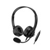 GENIUS sluchátka HS-235U, USB-A, 2.4m, černá