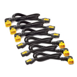 Power Cord Kit (6 ea),Locking,C13toC14 (90Dg),0.6m