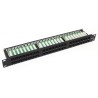 DATACOM Patch panel 48p. Cat5e 1U BK 8x6p. Modul, UTP, 19"