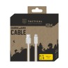 Tactical Smooth Thread Cable USB-A/Lightning 0.3m White