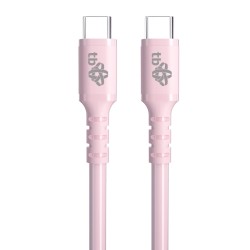 TB USB C - USB C 60W Jelly kabel 1m růžový