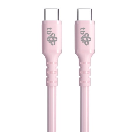 TB USB C - USB C 60W Jelly kabel 1m růžový
