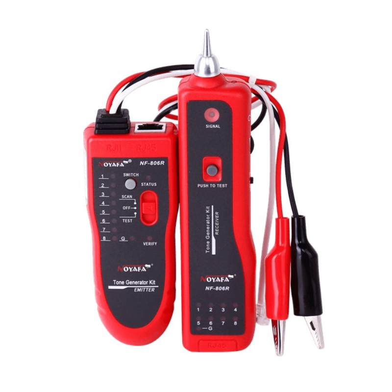 W-Star Tester síťových kabelů WSNF806R, RJ45, RJ11, vyhledávací sonda