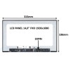 LCD PANEL 14,0" FHD 1920x1080 30PIN MATNÝ IPS / BEZ ÚCHYTŮ 77042909