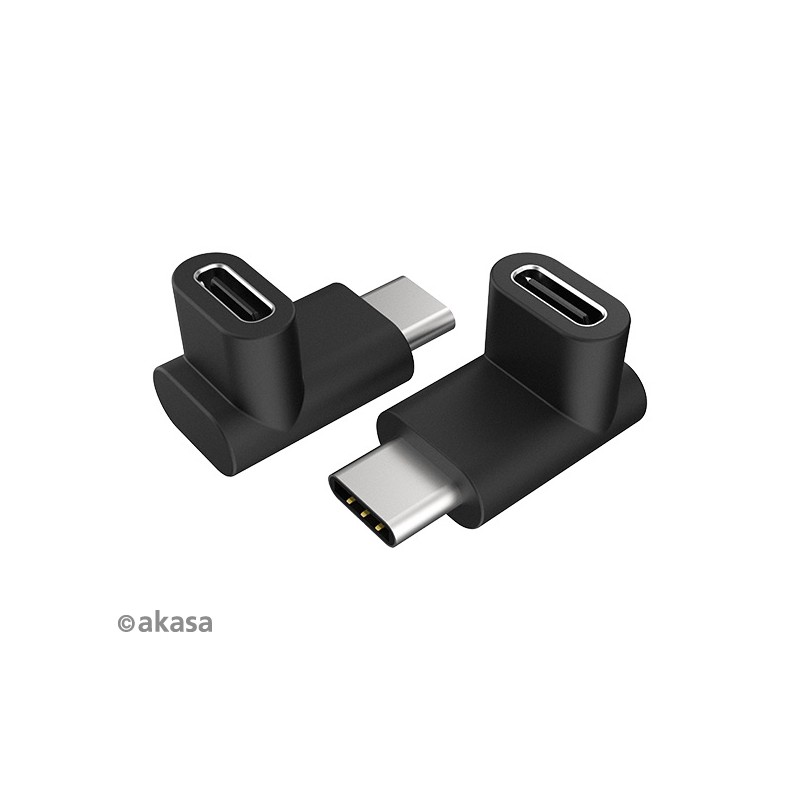 AKASA - 90° USB 3.1 Gen 2 Type-C na Type-C 2 ks
