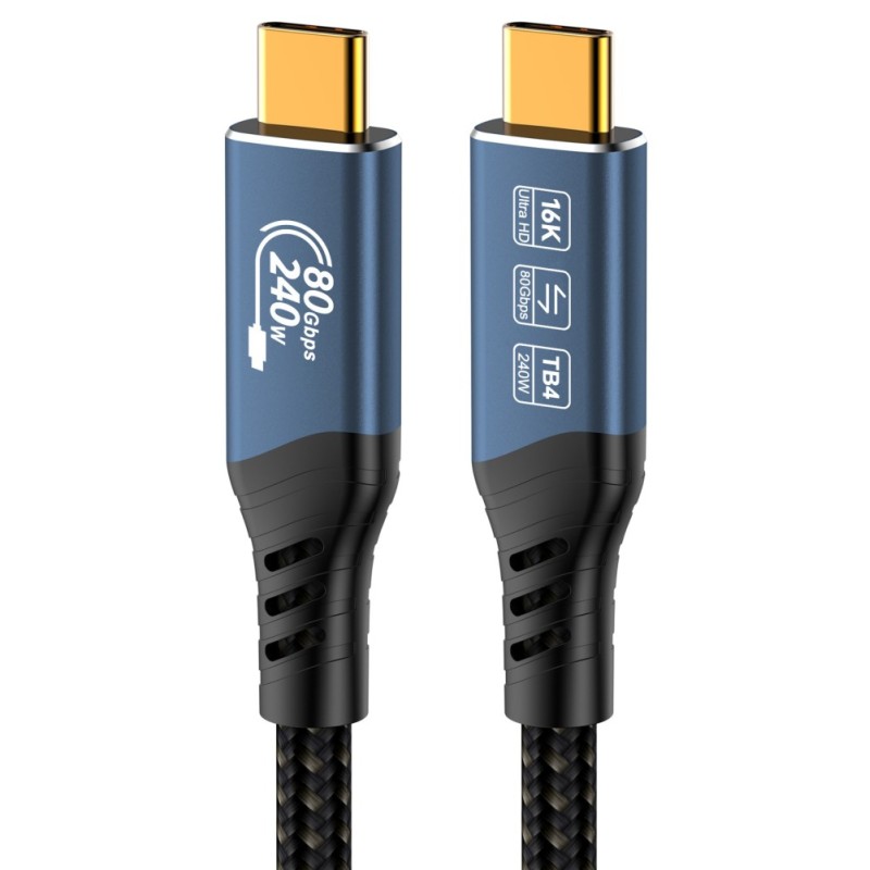 USB4™ Ver2.0 80Gbps 16K@60Hz 240W Thunderbolt,0.8m XKU4CA08