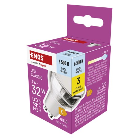 LED CLS MR16 3W(32W) 345lm GU10 CW 1525730116