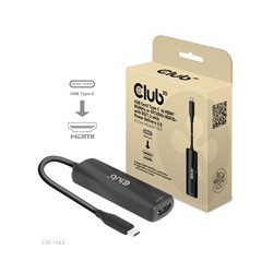 Club3D Adaptér USB-C na HDMI 8K60Hz/4K120Hz, Active Adapter M/F, PD 3.0, HDR10+ a DSC 1.2