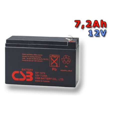 CSB 12V 7,2Ah olověný akumulátor F2 (GP1272F2)