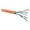 Instalační kabel Solarix UTP, Cat6, drát, LSOHFR, cívka 500m