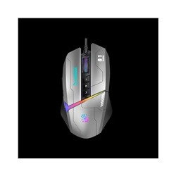 A4tech Bloody Myš W60 Max Activated, podsvícená herní myš, 12000 DPI, USB, Šedá