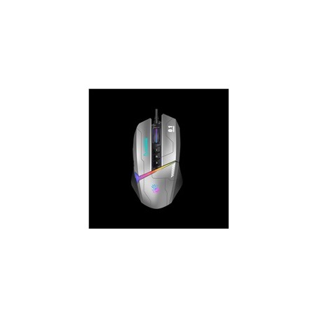 A4tech Bloody Myš W60 Max Activated, podsvícená herní myš, 12000 DPI, USB, Šedá