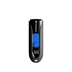 TRANSCEND Flash Disk 64GB JetFlash®790, USB 3.1 (R:90/W:30 MB/s) černá/modrá