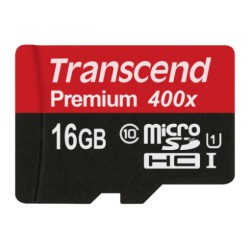 TRANSCEND MicroSDHC karta 16GB Premium, Class 10 UHS-I 300x, bez adaptéru