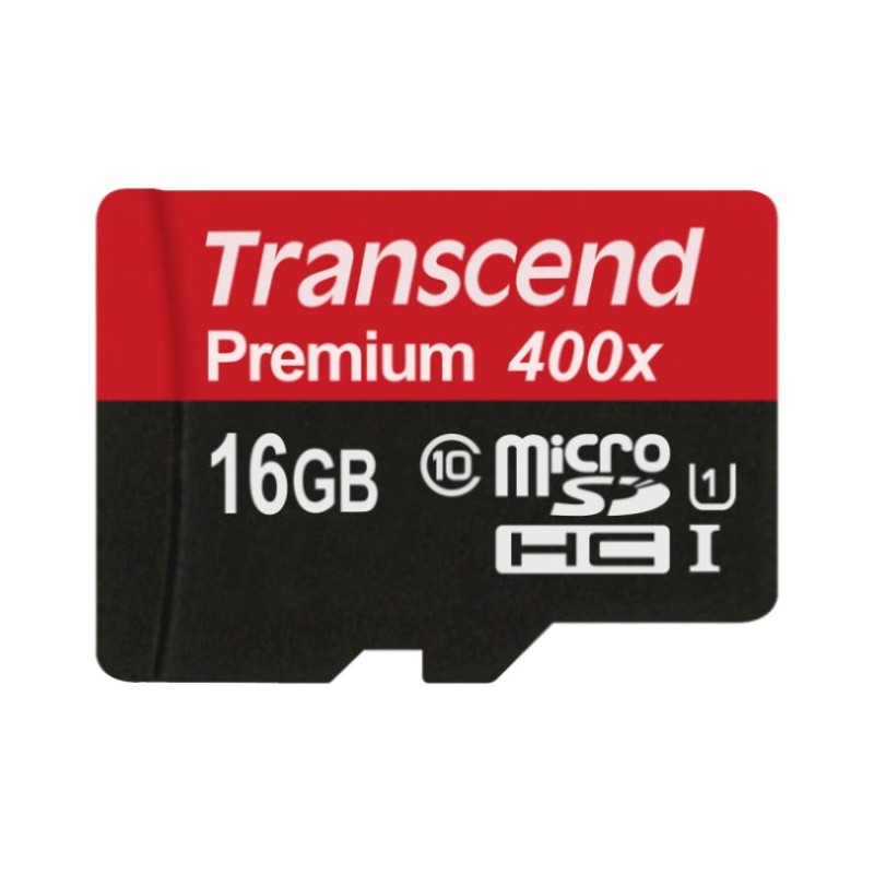 TRANSCEND MicroSDHC karta 16GB Premium, Class 10 UHS-I 300x, bez adaptéru