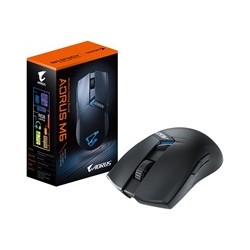 GIGABYTE Herní myš Aorus M6, Bezdrátová 2.4GHz, USB-C, černá