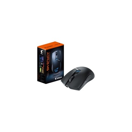 GIGABYTE Herní myš Aorus M6, Bezdrátová 2.4GHz, USB-C, černá