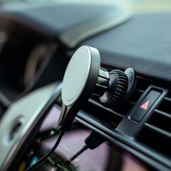 Car charger 15W MagSafe 1,5m + 40W - černý