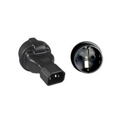 Adaptér IEC C14 na SCHUKO CEE 7/3 napětí 230V, 10A