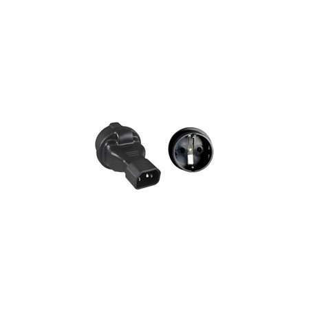 Adaptér IEC C14 na SCHUKO CEE 7/3 napětí 230V, 10A